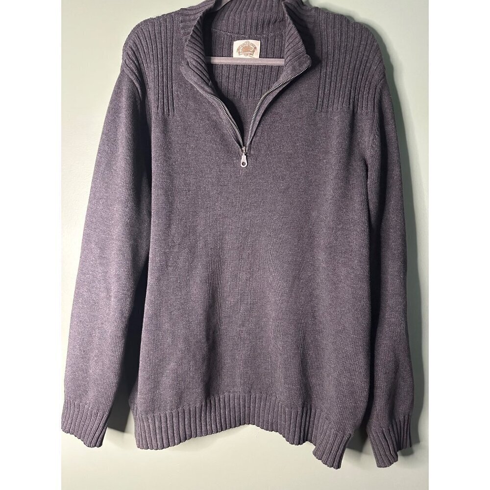 Paradise Collection Men’s XL Gray Cotton Sweater Classic Preppy Pullover office